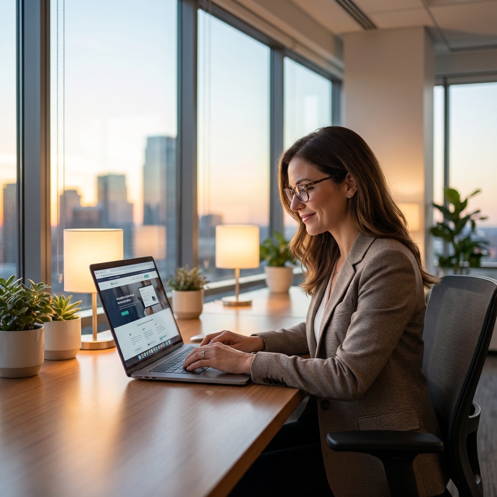 Hotel manager responding to reviews